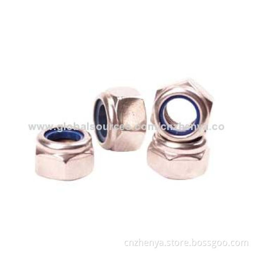 Nylon Lock Nuts, Self Finish or Zinc-plated from China